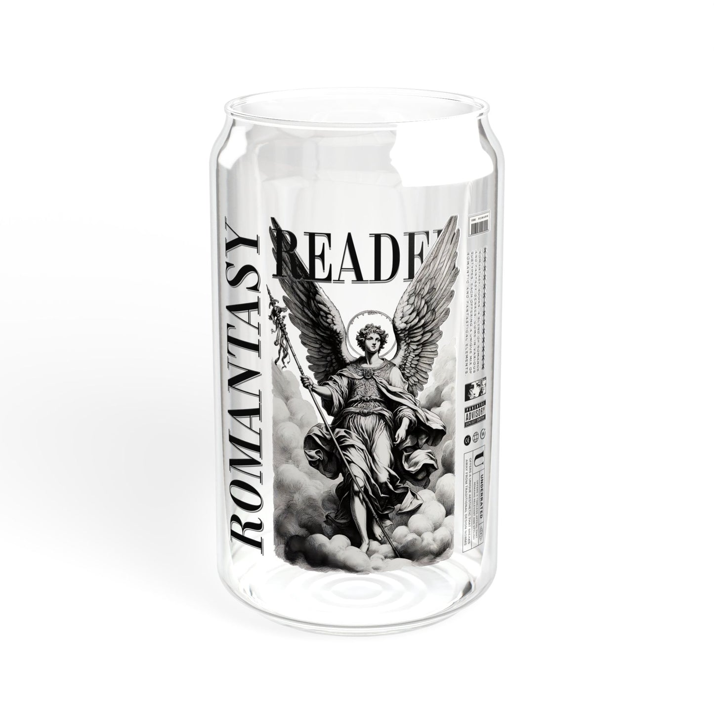 Romantasy Reader Sipper Glass, 16oz, the perfect bookish gift for the fantasy romance reader in your life