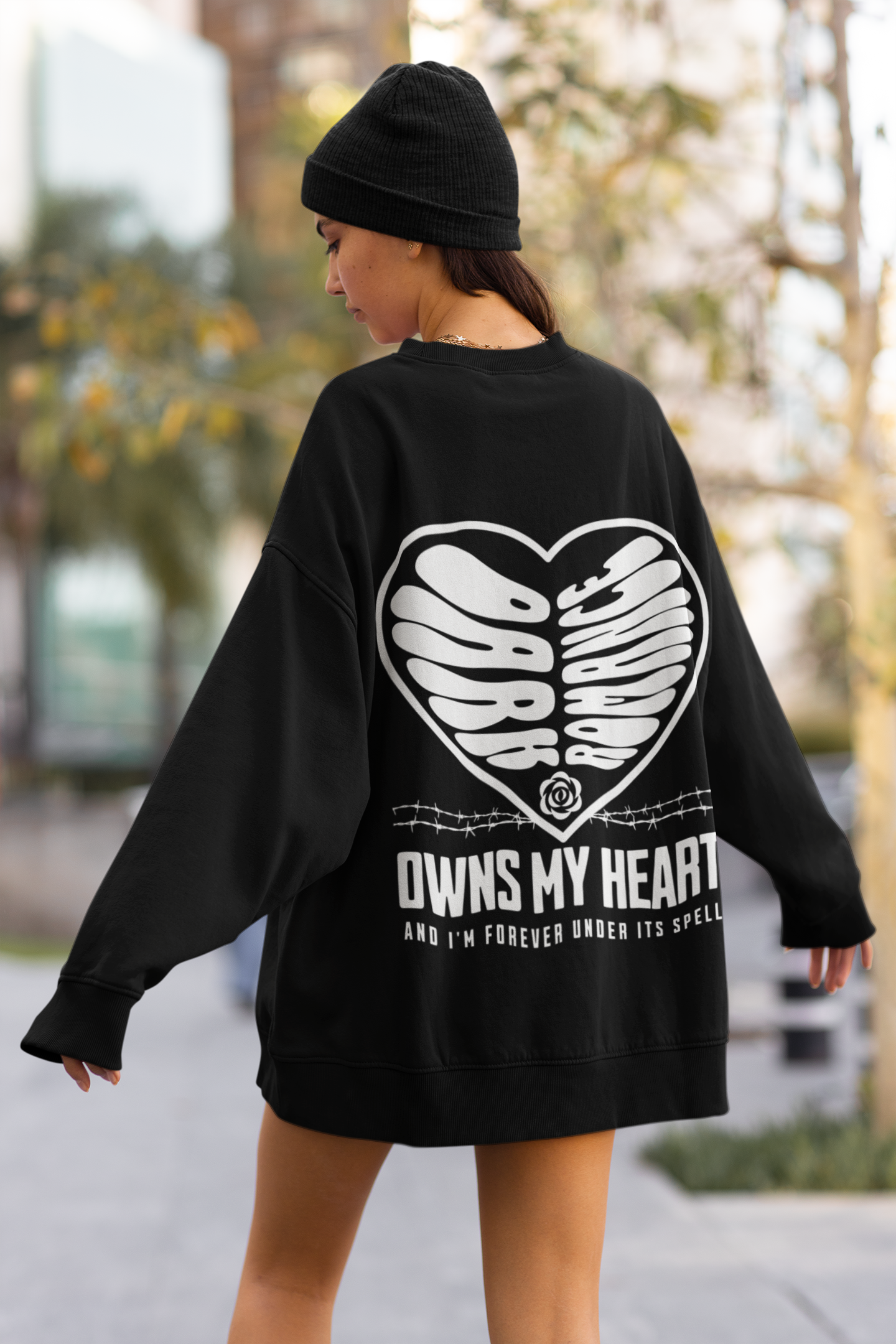 Dark Romance Black Cozy Crewneck Sweater, Wrap Yourself in Dark Comfort or Make it The Perfect Gift for the Book Lover in Your Life